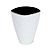 Vaso Decorativo Grande Branco 13X7,5X16,5 - Imagem 1