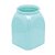 Vaso Decorativo Quadrado Grande Azul 10X10X13,7 - Imagem 1