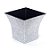 Vaso Decorativo Quadrado Prata 12X7,5X11 - Imagem 1
