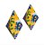 Balão Pequeno de Papel para Festa Junina 16cm - Arraiá Amarelo - Imagem 1