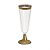 Taça Champagne Linha Gold Premium - 4 Un - Imagem 1