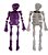 Enfeite Esqueletos Halloween Duas Cores Tam.Aprox.49Cm - Imagem 1