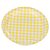 Prato Papel Xadrez Amarelo Junina - 10 Un - Imagem 1