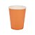 Copo de Papel 270ml Liso Laranja - 10 Un - Imagem 1