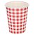 Copo de Papel 270ml Xadrez Vermelho Junina - 10 Un - Imagem 2