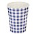 Copo de Papel 270ml Xadrez Azul Junina - 10 Un - Imagem 2