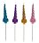 Vela Unicornio C/ Glitter - 4 Un - Imagem 1