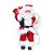 Boneco de Papai Noel Sentado Tradicional com Lista Vermelho e Branco de 30cm - Imagem 1