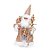 Boneco de Papai Noel em Pé com Cetro Rosê e Branco de 32cm - Imagem 1