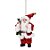 Boneco de Papai Noel com Pinheiro e Candy Cane Vermelho de 15cm - Jogo com 3 Un - Imagem 1