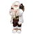 Boneco de Papai Noel com Saco de Presente Marrom e Branco e Verde de 62cm - Imagem 1