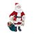 Boneco de Papai Noel com Lanterna Vermelho e Branco de 28cm - Imagem 1