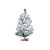 Mini Pinheiro Nevado Branco e Verde 50cm - Imagem 1