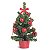 Mini Pinheiro Decorado Vermelho e Verde 25cm - Imagem 2