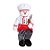 Boneco Neve Cozinheiro Sent com Ginger Vermelho e Cinza e Branco - Imagem 1