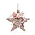 Estrela com Folhas e Flores Chá / Rosê Gold (Chalé) - Imagem 1