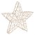 Estrela com Led Trabalhada Ouro 25cm - Imagem 1