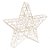 Estrela com Led Trabalhada Ouro 40cm - Imagem 1