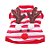 Natal Pet - Roupa Pet Listras Rena Vermelho e Branco e Marrom - Imagem 2