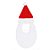 Touca com Barba Noel Cachorro Branco e Vermelho P - Imagem 2