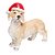 Colecionavel Dachshund com Gorro Bege e Vermelho - Imagem 1