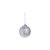 Bola de Natal Glitter Prata 4cm - 12 Un - Imagem 1