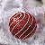 Bola de Natal Listras Vermelho e Branco 10cm - 4 Un - Imagem 3