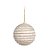 Bola de Natal Listras Branco e Nude 8cm - 6 Un - Imagem 1