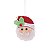 Enfeite para Pendurar Rosto de Noel Branco e Vermelho e Bege - 1 Un - Imagem 2