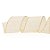 Fita de Natal Branco e Ouro 6,3cm - 1 Un - Imagem 1