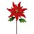 Poinsetia Vermelho e Ouro (Flores Cabo Longo) - 3 Un - Imagem 1