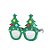 Óculos com Árvores de Natal Verde - Imagem 1