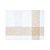 Toalha de Mesa Natal Retangular Listra Dourada Branco e Creme 160X270 - Imagem 1