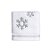 Toalha de Lavabo Flocos de Neve Branco e Prata 44X30 - 2 Peças - Imagem 1