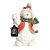 Boneco de Neve Segurando Lanterna Branco e Vermelho e Preto - Imagem 1