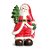 Papai Noel com Led Segurando Pinheiro Vermelho e Verde Bandeira - Imagem 1