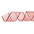 Fita de Natal Glitter Branco e Vermelho 3,8cm (Fita para Presente) - 1 Unidade - Imagem 1
