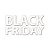 Lettering Transfer para Balão Black Friday P Branco - Imagem 2
