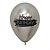 Balão Latex Impressão 2 Lados Reflex Happy Birthday Prata 12" / 30cm - 50 Un - Imagem 2