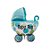 Balão Metalizado Carrinho Bebe Azul 26''X31'' - Imagem 2
