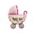 Balão Metalizado Carrinho Bebe Rosa 26''X31' - Imagem 2