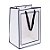 Sacola com Visor P Branco 30X20X16 - Imagem 1