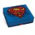 Caixa Retângular com Tampa e Fundo Decorado New Superman P 17X13,5X4,5 - 1 Un - Imagem 1