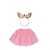 Kit Saia de Tule Tiara Rosa Claro Infantil - 2 Acessórios - Imagem 1