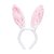 Tiara Orelhas Coelho Rosa Claro Branco 30x20x2 - 1 Un - Imagem 1
