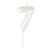 Vela N°7 Balão Branco Perolizado - Imagem 1