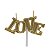 Vela Love Dourada - Imagem 1