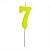Vela Pick Amarelo Número 7 - Imagem 1