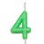 Vela Verde Neon Número 4 - Imagem 1