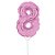 Mini Balão Auto Inflável com Vareta Número 8 Rosa - Imagem 1